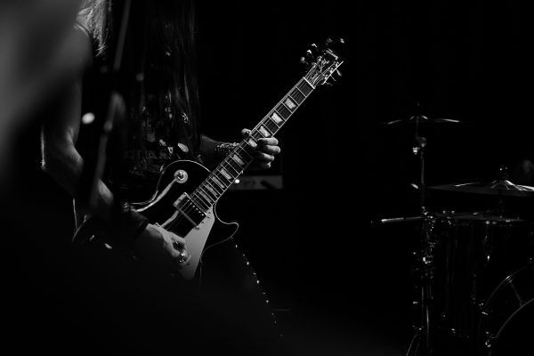 guitar performance on stage